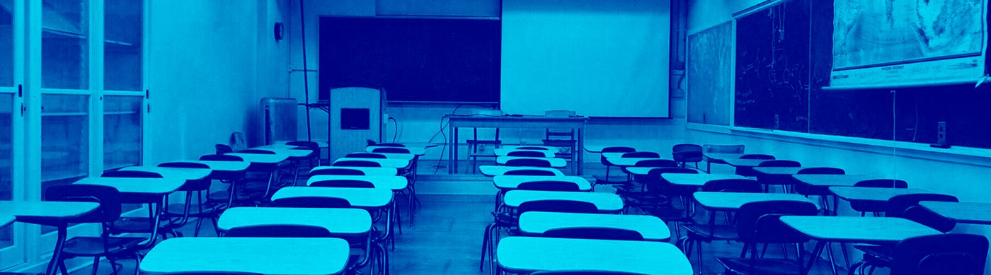 Aula de escuela vacía