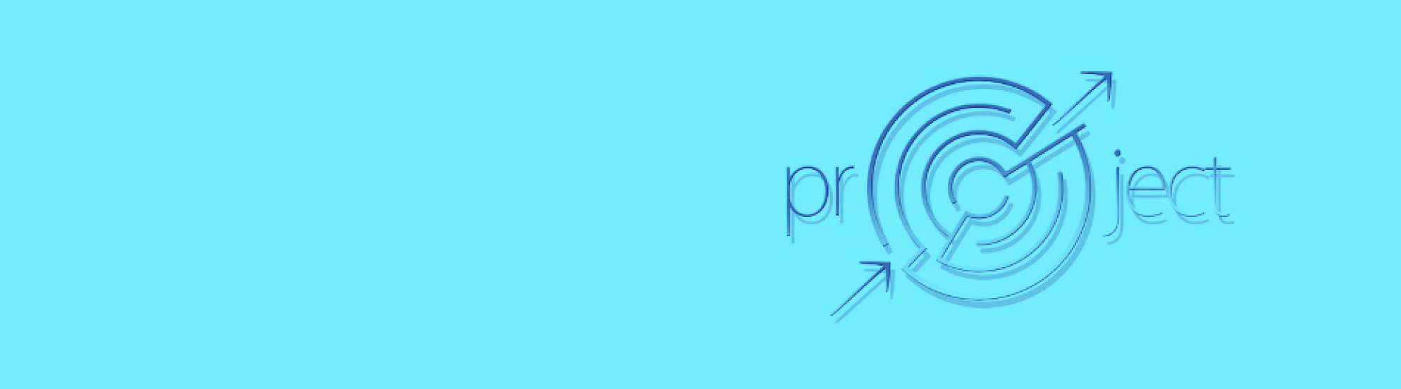 Un laberint forma la lletra "o" dins de la paraula "project"
